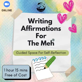 Writing Affirmations For The MehⓇ (Everyday Concerns Support Group) | Image